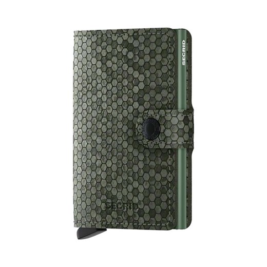 Secrid portfel skórzany Miniwallet Hexagon Green kolor zielony ze sklepu ANSWEAR.com w kategorii Portfele damskie - zdjęcie 169872604