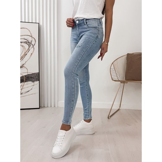 spodnie laxus jeansowe l/40 ze sklepu UBRA w kategorii Spodnie damskie - zdjęcie 169873264