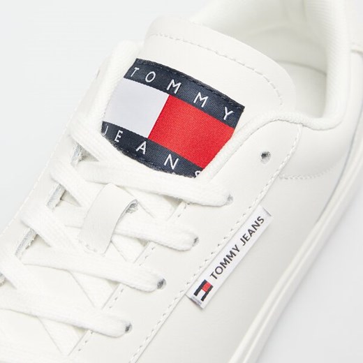 Buty sportowe damskie Tommy Hilfiger białe płaskie wiązane 