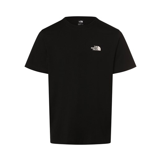 The North Face Koszulka męska Mężczyźni Bawełna czarny jednolity ze sklepu vangraaf w kategorii T-shirty męskie - zdjęcie 169875771
