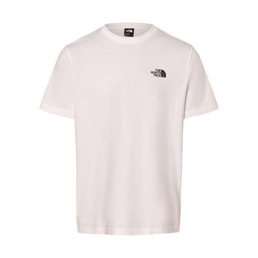 The North Face Koszulka męska Mężczyźni Bawełna biały jednolity ze sklepu vangraaf w kategorii T-shirty męskie - zdjęcie 169875772