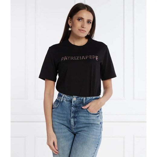 Patrizia Pepe T-shirt | Regular Fit ze sklepu Gomez Fashion Store w kategorii Bluzki damskie - zdjęcie 169877100