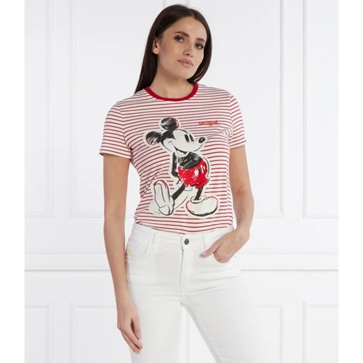 Desigual T-shirt DESIGUAL X MICKEY MOUSE | Regular Fit ze sklepu Gomez Fashion Store w kategorii Bluzki damskie - zdjęcie 169877122