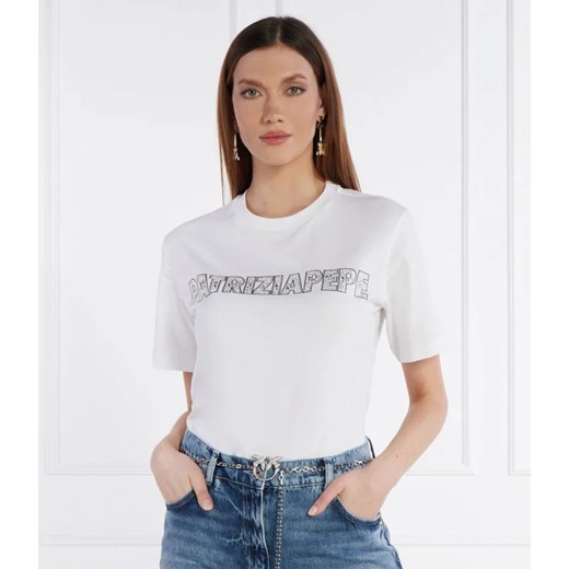 Patrizia Pepe T-shirt | Regular Fit ze sklepu Gomez Fashion Store w kategorii Bluzki damskie - zdjęcie 169877130