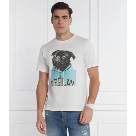 Replay T-shirt | Regular Fit ze sklepu Gomez Fashion Store w kategorii T-shirty męskie - zdjęcie 169877131