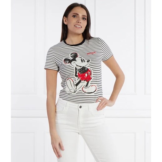 Desigual T-shirt DESIGUAL X MICKEY MOUSE | Regular Fit Desigual M okazyjna cena Gomez Fashion Store