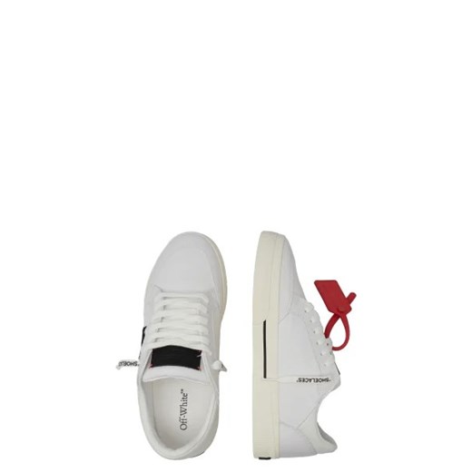 Buty sportowe męskie Off-White białe z tworzywa sztucznego sznurowane 