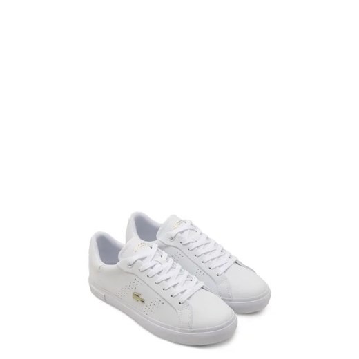 Białe buty sportowe damskie Lacoste sneakersy sznurowane 