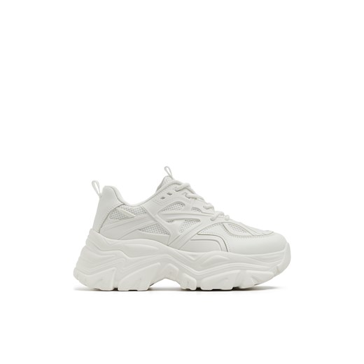 Cropp - Białe sneakersy - biały ze sklepu Cropp w kategorii Buty sportowe damskie - zdjęcie 169878314
