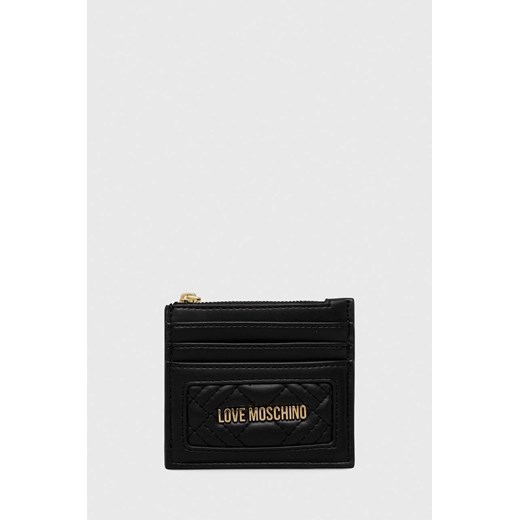 Love Moschino portfel damski kolor czarny ze sklepu ANSWEAR.com w kategorii Portfele damskie - zdjęcie 169880010