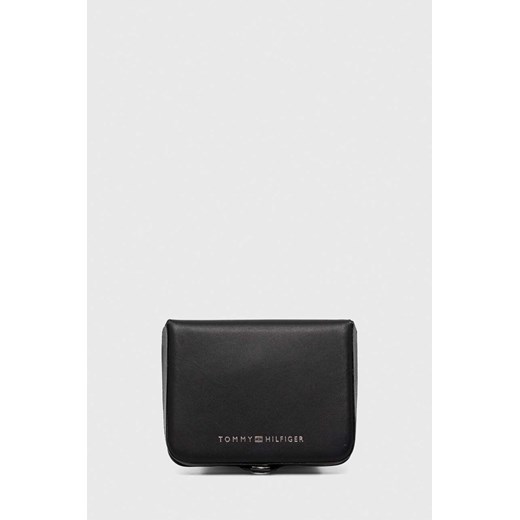 Tommy Hilfiger portfel skórzany męski kolor czarny AM0AM12322 ze sklepu ANSWEAR.com w kategorii Portfele męskie - zdjęcie 169880014