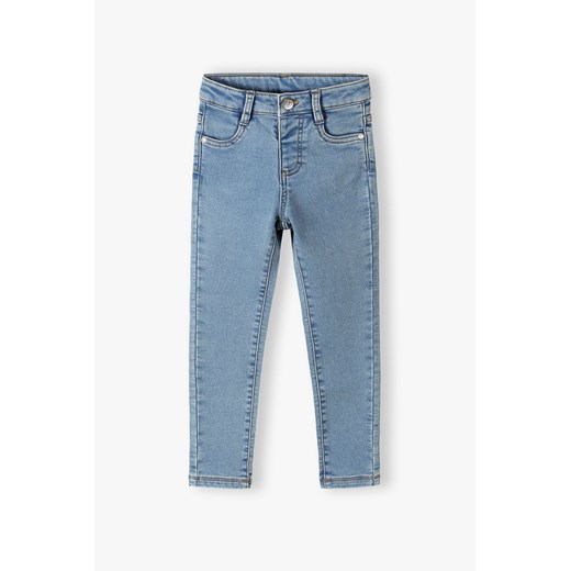 Niebieskie jeansowe spodnie dla dziewczynki 5.10.15. ze sklepu 5.10.15 w kategorii Spodnie dziewczęce - zdjęcie 169880291