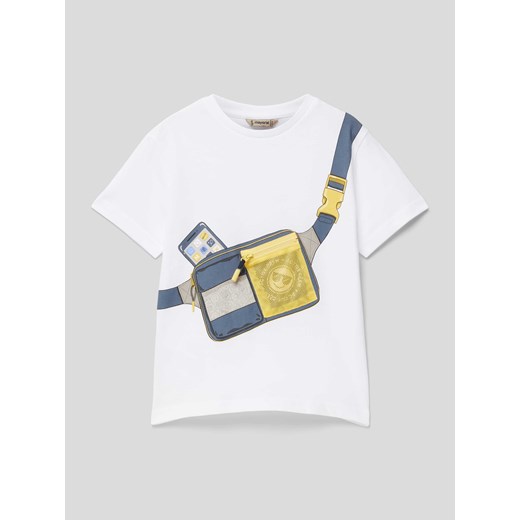 T-shirt z przegródką zapinaną na zamek błyskawiczny ze sklepu Peek&Cloppenburg  w kategorii T-shirty chłopięce - zdjęcie 169882201