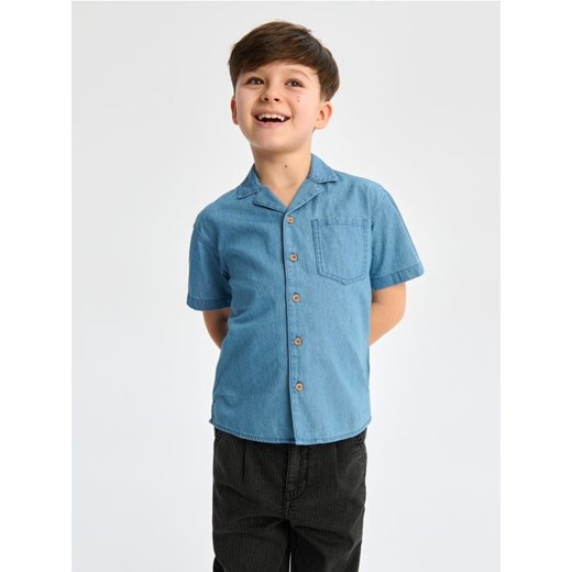 Sinsay - Koszula jeansowa - niebieski ze sklepu Sinsay w kategorii Koszule chłopięce - zdjęcie 169888892