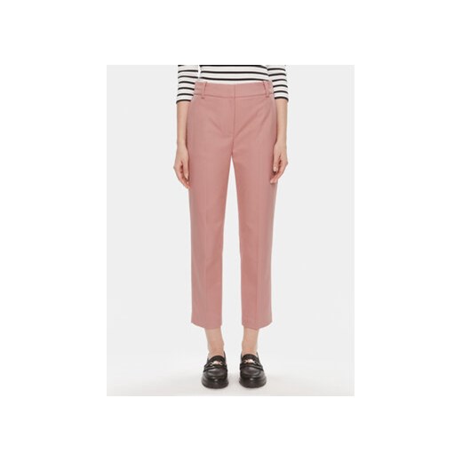 Tommy Hilfiger Spodnie materiałowe Core WW0WW39723 Różowy Straight Fit ze sklepu MODIVO w kategorii Spodnie damskie - zdjęcie 169896024