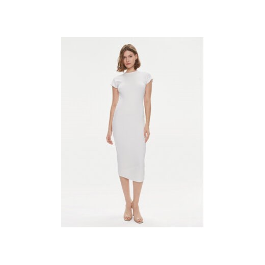 Calvin Klein Sukienka letnia Q-Nova K20K206537 Biały Slim Fit ze sklepu MODIVO w kategorii Sukienki - zdjęcie 169896221