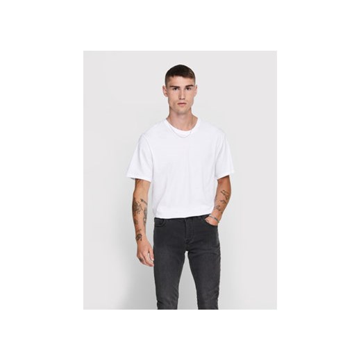 Only & Sons T-Shirt Matt 22002973 Biały Regular Fit ze sklepu MODIVO w kategorii T-shirty męskie - zdjęcie 169896302
