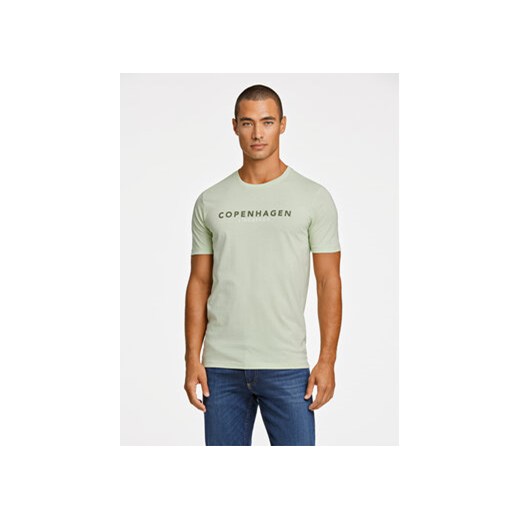 Lindbergh T-Shirt 30-400200 Zielony Relaxed Fit ze sklepu MODIVO w kategorii T-shirty męskie - zdjęcie 169896523