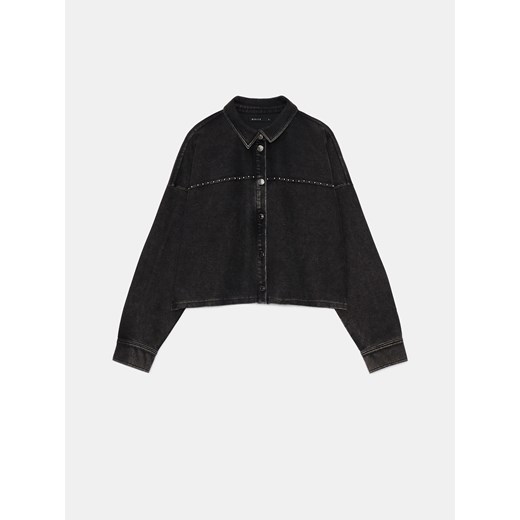 Mohito - Kurtka jeansowa - czarny Mohito XS okazyjna cena Mohito