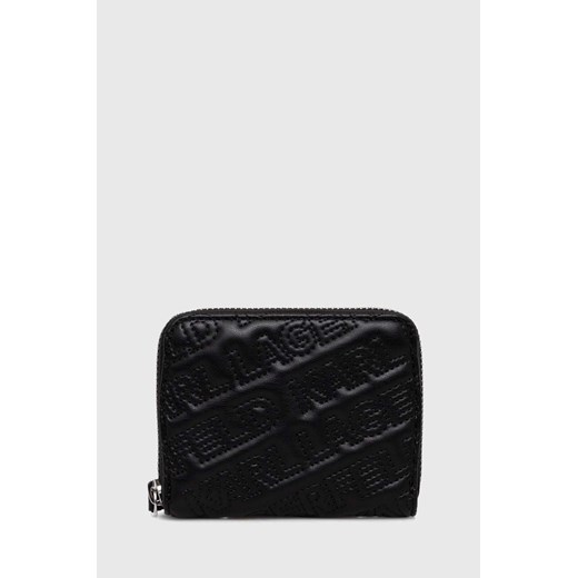 Karl Lagerfeld portfel damski kolor czarny ze sklepu ANSWEAR.com w kategorii Portfele damskie - zdjęcie 169904200