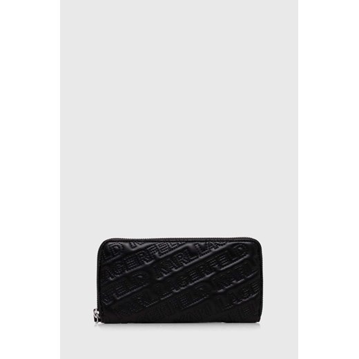 Karl Lagerfeld portfel damski kolor czarny ze sklepu ANSWEAR.com w kategorii Portfele damskie - zdjęcie 169904204