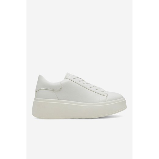 Buty sportowe damskie DeeZee sneakersy białe sznurowane