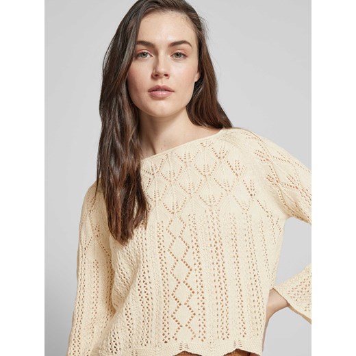 Sweter z dzianiny z ażurowym wzorem model ‘GINGER’ Vero Moda M Peek&Cloppenburg 
