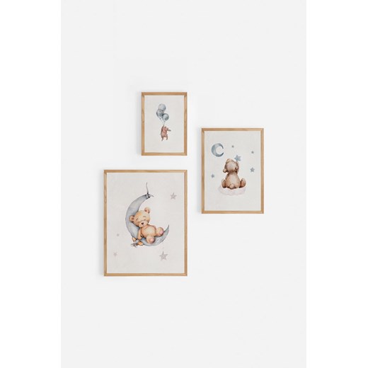 H & M - Sleeping Teddies Poster Set - Niebieski H & M One Size H&M
