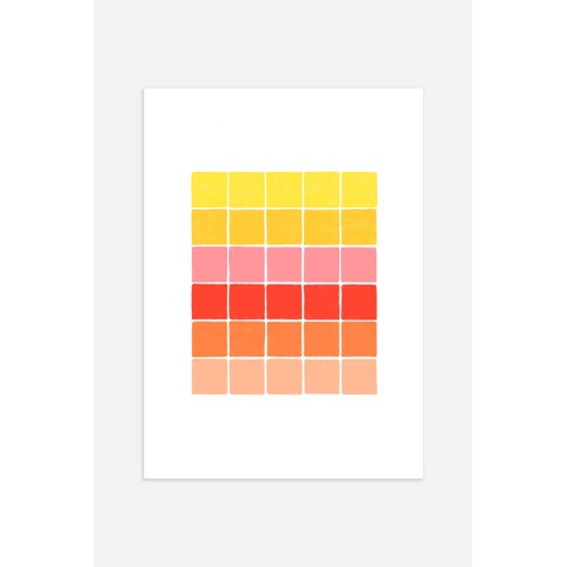 H & M - Sunset Gradient Plakat - Pomarańczowy ze sklepu H&M w kategorii Cienie do powiek - zdjęcie 169907863