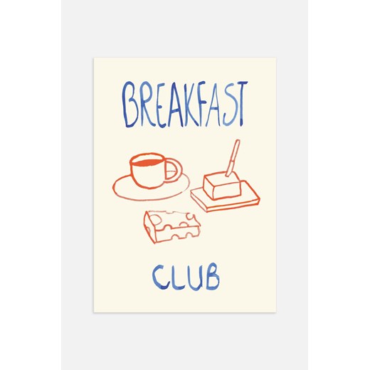 H & M - Breakfast Club Plakat - Pomarańczowy ze sklepu H&M w kategorii Plakaty - zdjęcie 169907901