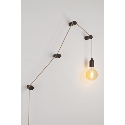 H & M - Modułowa Drewniana Lampa Plug-in Z Żarówką - Pomarańczowy ze sklepu H&M w kategorii Lampy ścienne - zdjęcie 169907920