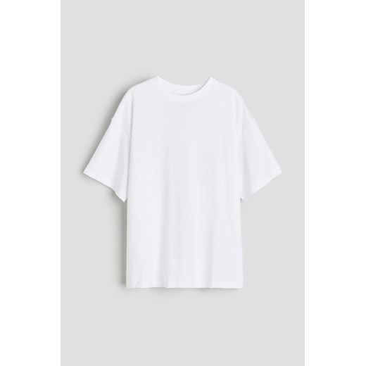 H & M - T-shirt oversize z bawełnianego dżerseju - Biały ze sklepu H&M w kategorii T-shirty chłopięce - zdjęcie 169907973
