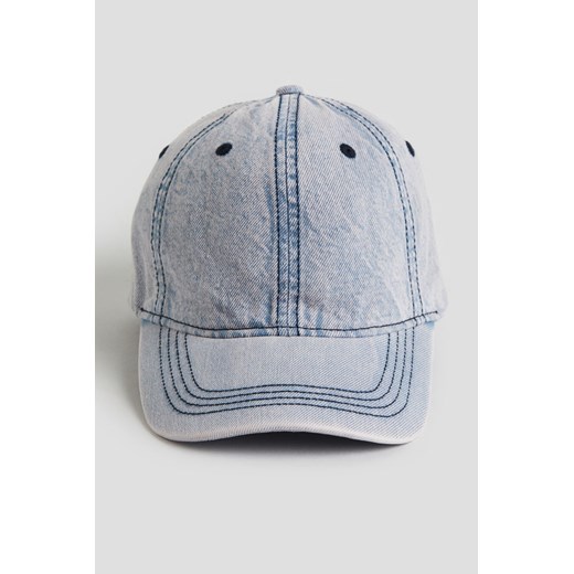 H & M - Bawełniana czapka z daszkiem - Niebieski ze sklepu H&M w kategorii Czapki dziecięce - zdjęcie 169907980