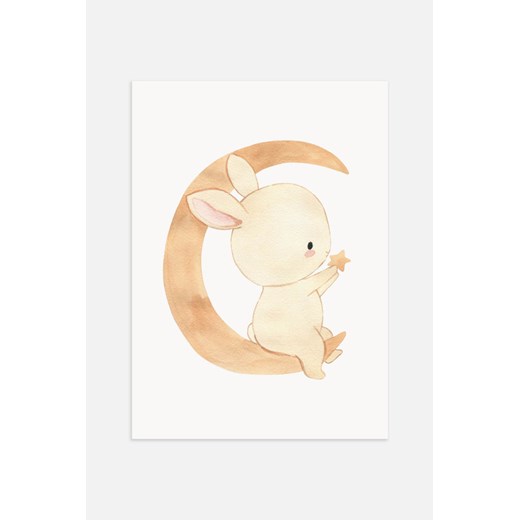 H & M - Bedtime Bunny Plakat - Żółty ze sklepu H&M w kategorii Plakaty - zdjęcie 169908062