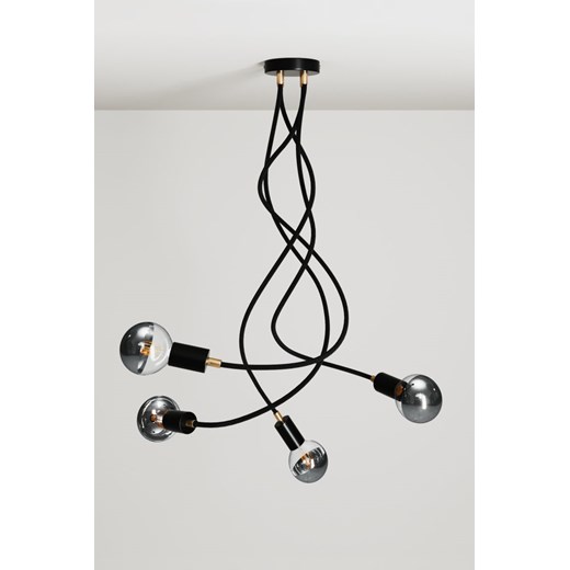 H & M - Lampa Sufitowa Flex Z 4 Żarówkami - Czarny ze sklepu H&M w kategorii Lampy wiszące - zdjęcie 169908090
