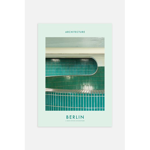 H & M - U-bahn Schlossstrasse Plakat - Zielony ze sklepu H&M w kategorii Plakaty - zdjęcie 169908112