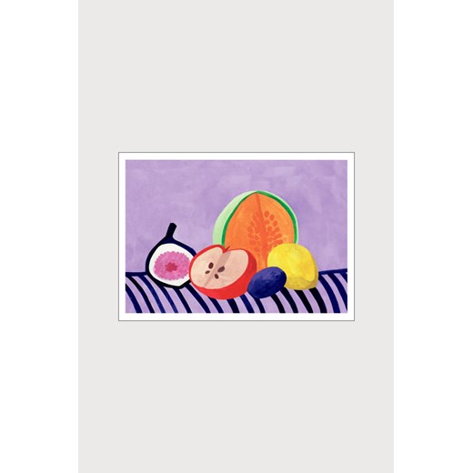 H & M - Iga Illustrations - Fruits - Biały ze sklepu H&M w kategorii Dekoracje ścienne - zdjęcie 169908251