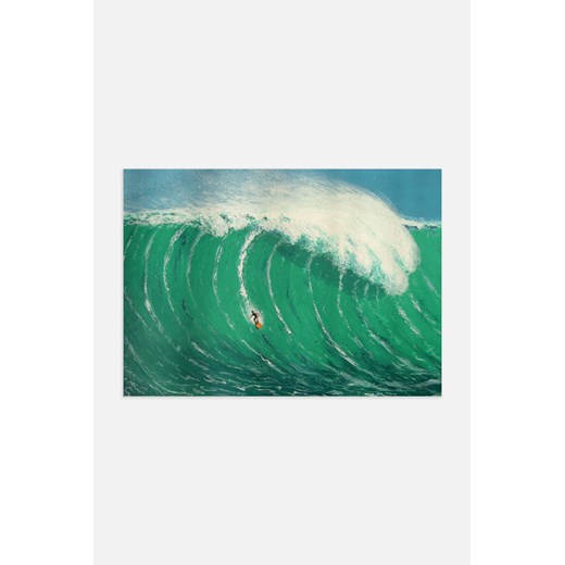 H & M - The Big Wave Plakat - Zielony ze sklepu H&M w kategorii Plakaty - zdjęcie 169908264