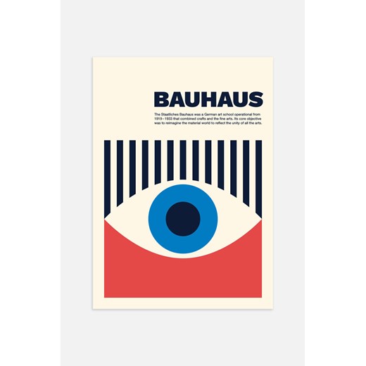 H & M - Bauhaus Eye Plakat - Pomarańczowy ze sklepu H&M w kategorii Dekoracje ścienne - zdjęcie 169908310