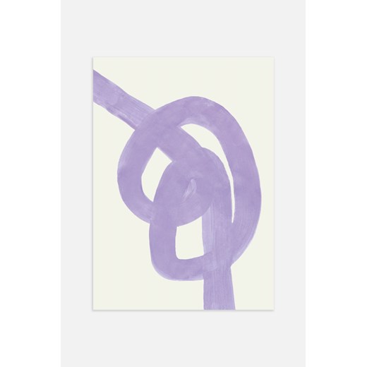 H & M - Purple Knot Plakat - Fioletowy ze sklepu H&M w kategorii Plakaty - zdjęcie 169908313