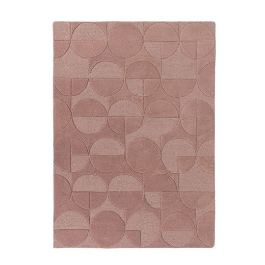 H & M - Wełniany Dywan Gigi Z Geometrycznym Wzorem - Różowy ze sklepu H&M w kategorii Dywany - zdjęcie 169908324