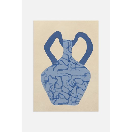 H & M - Blue Vase I Plakat - Niebieski ze sklepu H&M w kategorii Plakaty - zdjęcie 169908330