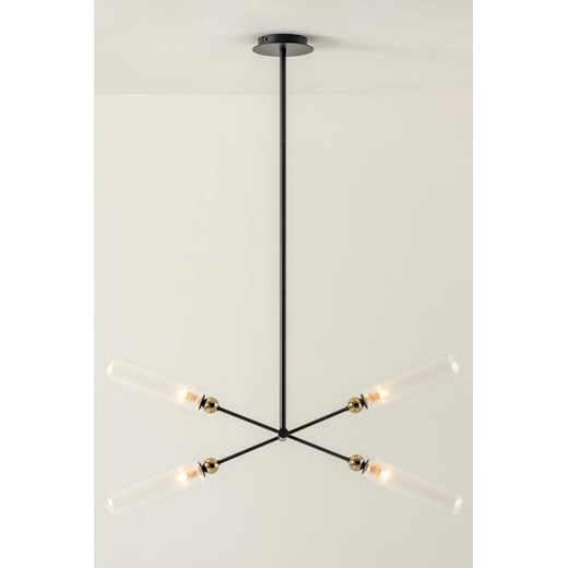 H & M - Żyrandol ze szkła prążkowanego - Szary ze sklepu H&M w kategorii Lampy wiszące - zdjęcie 169908394