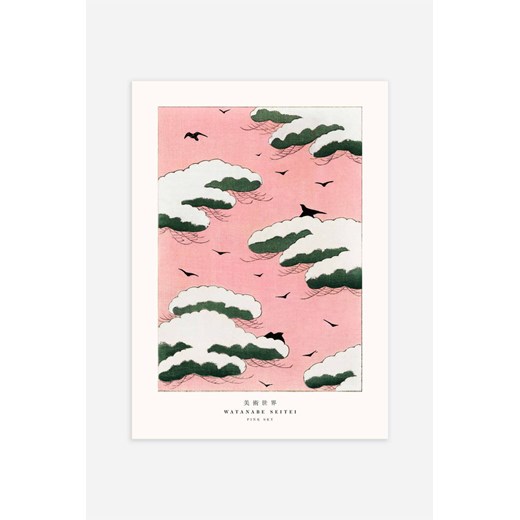 H & M - Pink Sky By Watanabe Seitei Plakat - Różowy ze sklepu H&M w kategorii Plakaty - zdjęcie 169908612