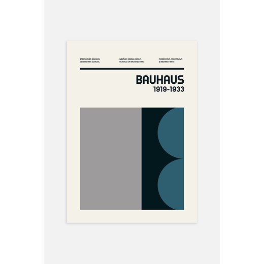 H & M - Bauhaus Grey Plakat - Szary ze sklepu H&M w kategorii Plakaty - zdjęcie 169908850