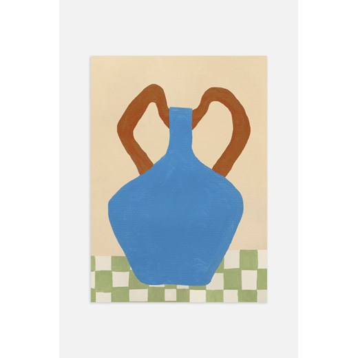 H & M - Blue Vase Ii Plakat - Niebieski ze sklepu H&M w kategorii Dekoracje ścienne - zdjęcie 169908973