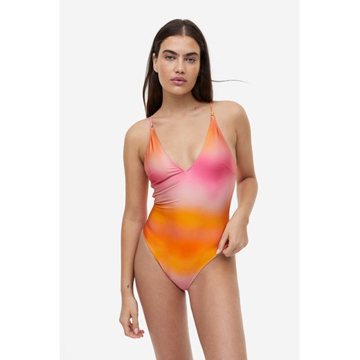 H & M - Kostium kąpielowy High Leg - Pomarańczowy H & M 38 H&M