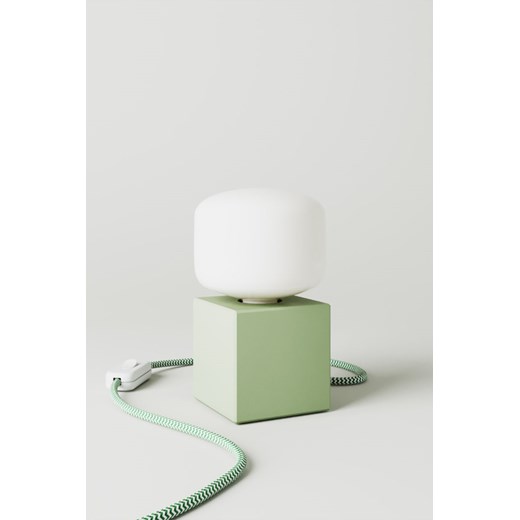 H & M - Lampa Stołowa Cubetto Hill Z Żarówką - Zielony ze sklepu H&M w kategorii Lampy stołowe - zdjęcie 169909014