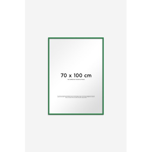 H & M - Lustro Z Drewnianą Ramą - Zielony ze sklepu H&M w kategorii Lustra - zdjęcie 169909084