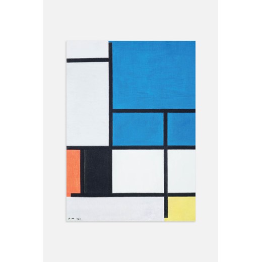 H & M - Composition By Piet Mondrian Plakat - Niebieski ze sklepu H&M w kategorii Plakaty - zdjęcie 169909251